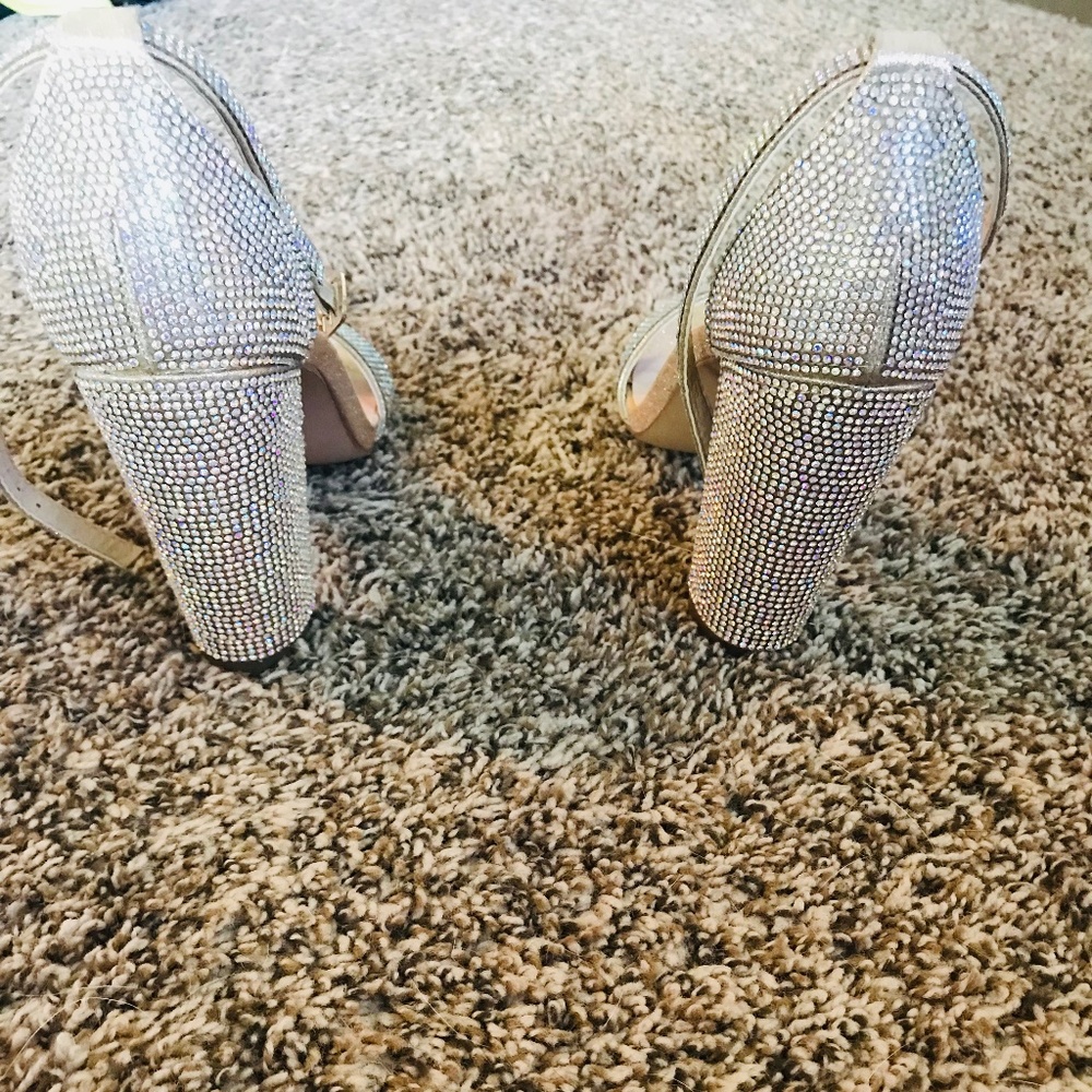 Gem stone high heels